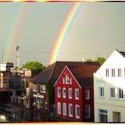 Regenbogen über das Restaurant Jadera