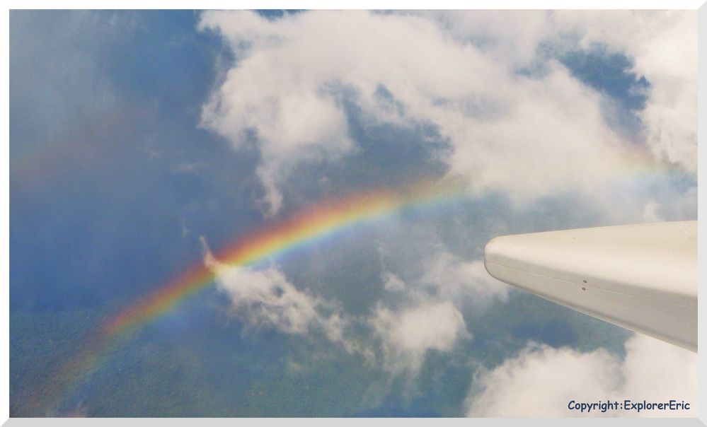 Regenbogen über dem Amazonas-Dschungel.............