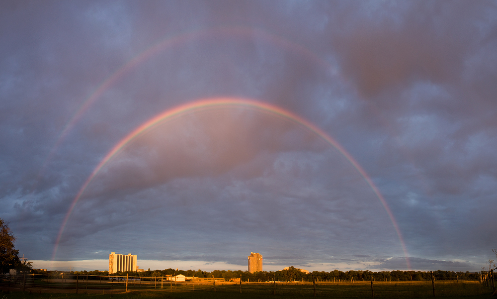 Regenbogen über dem Asemwald