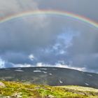 Regenbogen über dem Aurlandsfjell