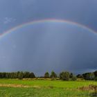 Regenbogen über dem Bremer Blockland