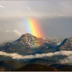 Regenbogen über dem Guffert