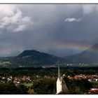 Regenbogen über dem Inntal-Panorama