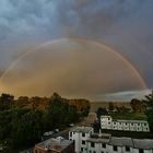 Regenbogen über dem Jamunder See, Polen