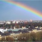 Regenbogen über dem Klinikum