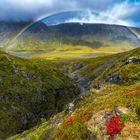 Regenbogen über dem Rapadalen