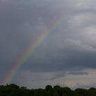 Regenbogen über dem Rhein