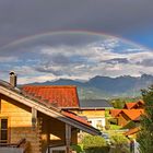 Regenbogen über dem Rubihorn, Allgäu