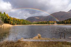 Regenbogen über dem Stazersee