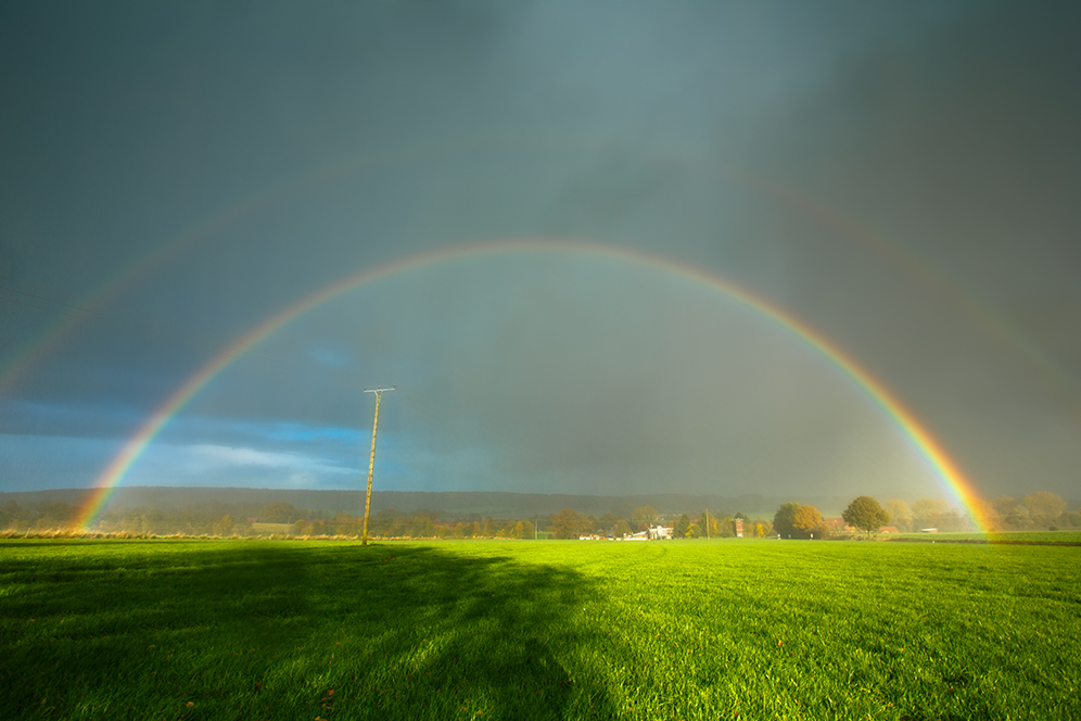 Regenbogen über dem Stevertal