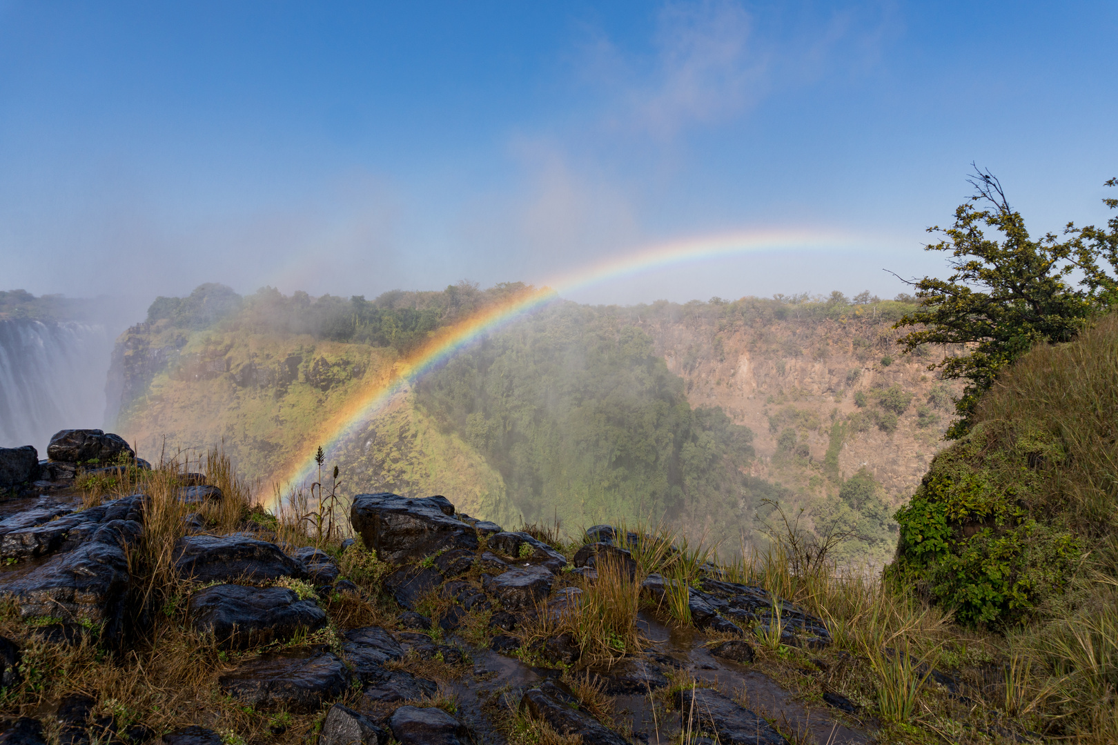 Regenbogen über dem Vic Fall