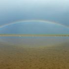 Regenbogen über dem Watt