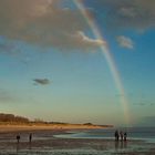 Regenbogen über dem Wattenmeer