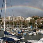 Regenbogen über dem Yachthafen von Funchal