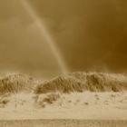 Regenbogen über den Dünen Dänemarks