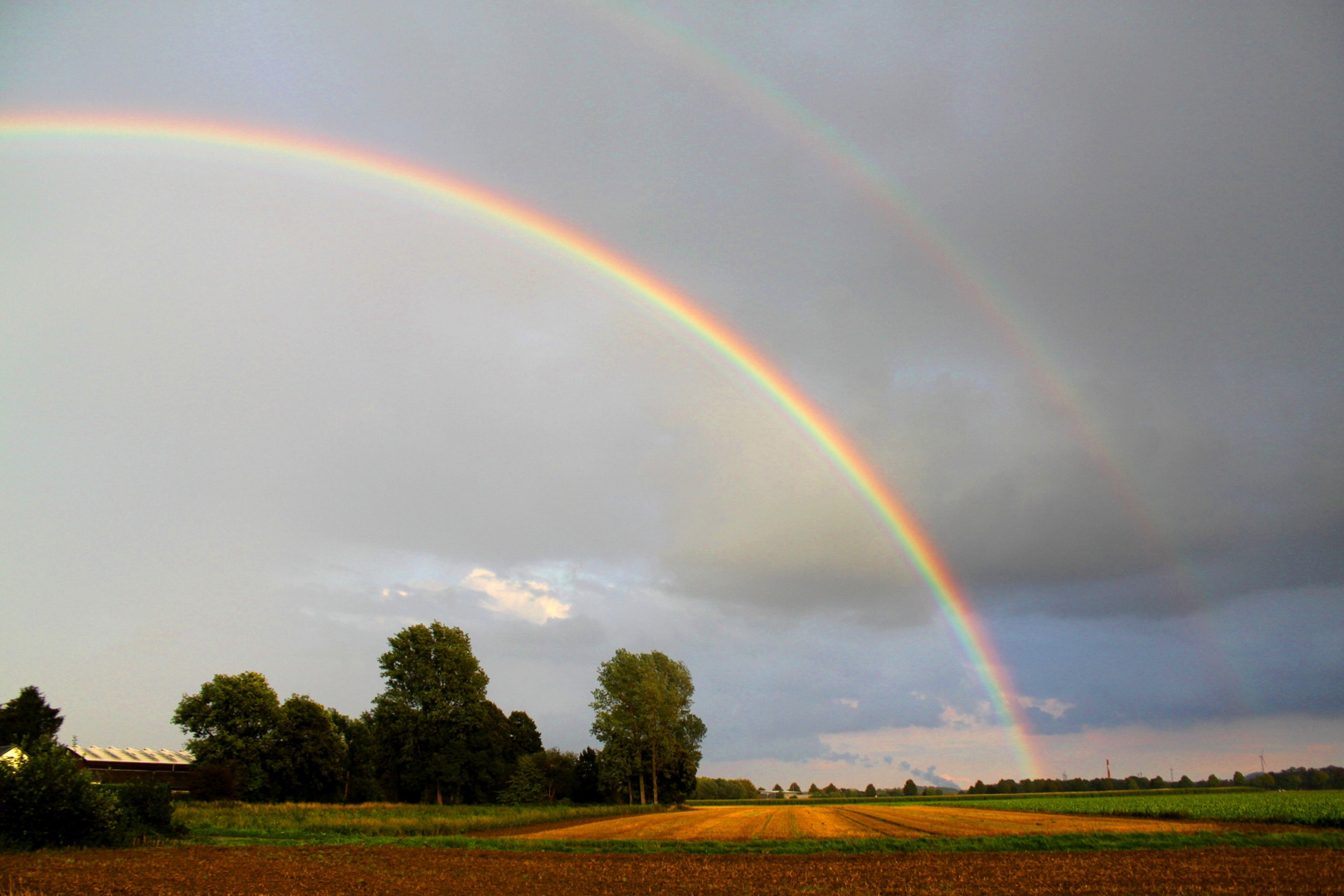 Regenbogen über den Feldern von Geilenkirchen