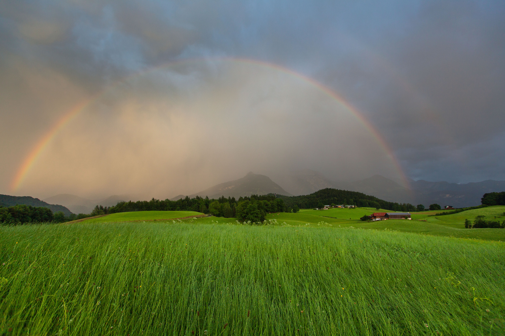 Regenbogen über den Kehlstein