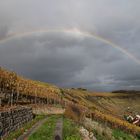 Regenbogen über den Weinbergen bei Vaihingen/Enz-Roßwag