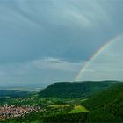 Regenbogen über der Alb