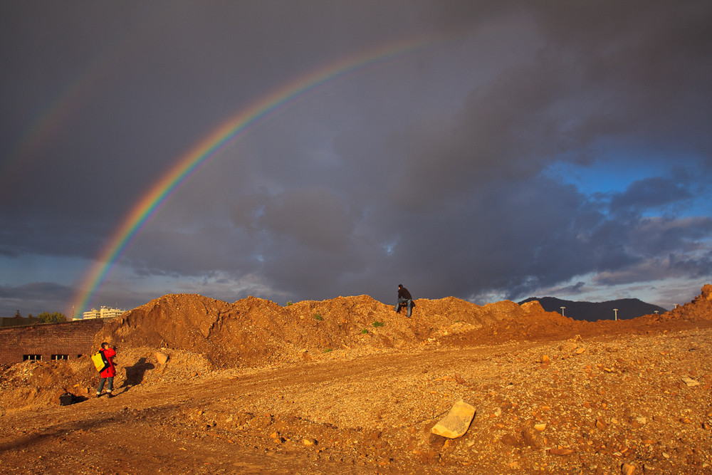 Regenbogen über der Bahnstadt 1