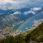 Regenbogen über der Bucht von Kotor