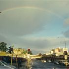 Regenbogen über der City