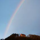 Regenbogen über der Gotthardsruine Amorbach