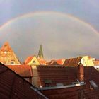 Regenbogen über der Lüneburger Altstadt