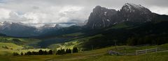 Regenbogen über der Saltria (Seiser Alm)