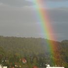 Regenbogen über der UB Marburg
