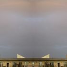 Regenbogen über der Wiesenstadt