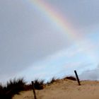 Regenbogen über Dünen & Meer