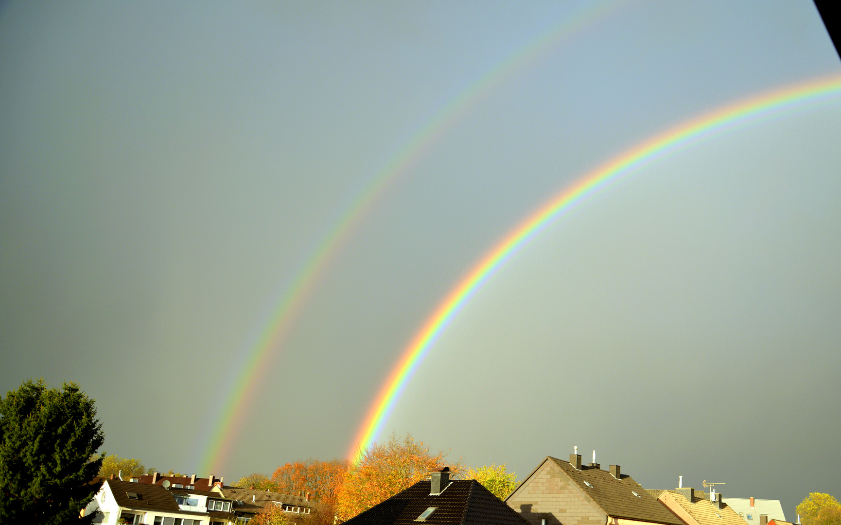 Regenbogen über Eving