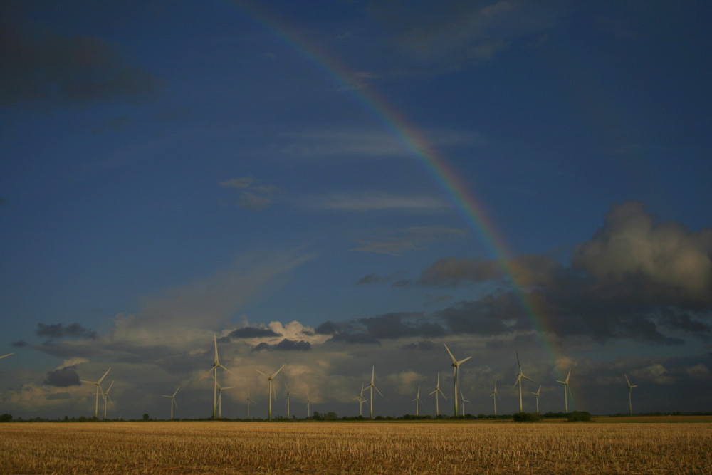 Regenbogen über Fehmarn