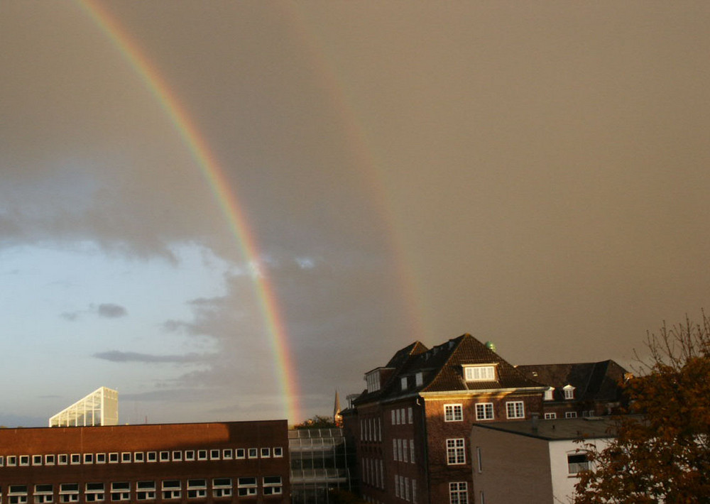 Regenbogen über Flensburg 30.10.2007