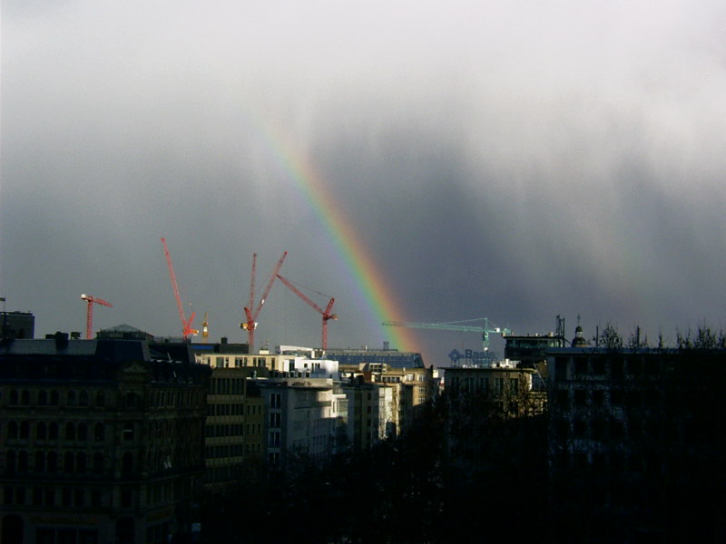 Regenbogen über Frankfurt