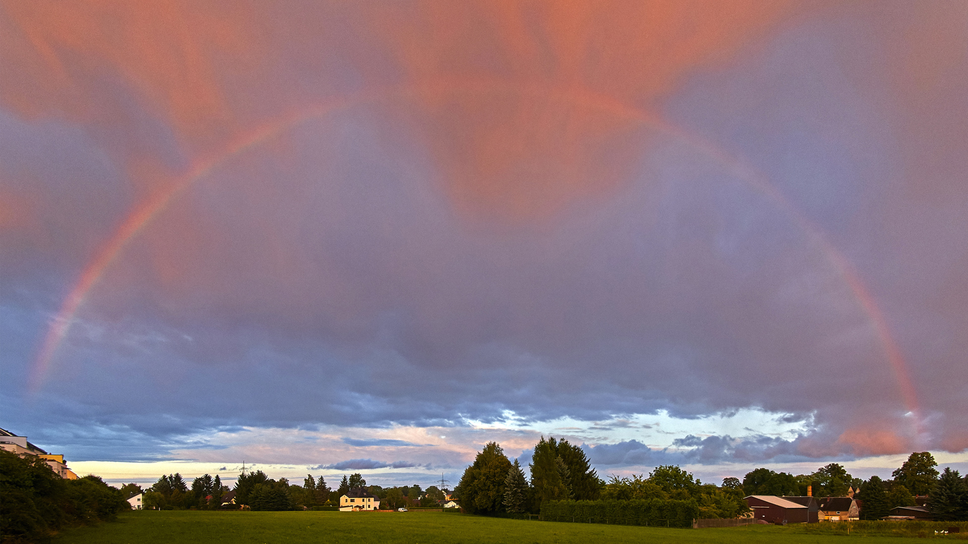 Regenbogen über Grüna