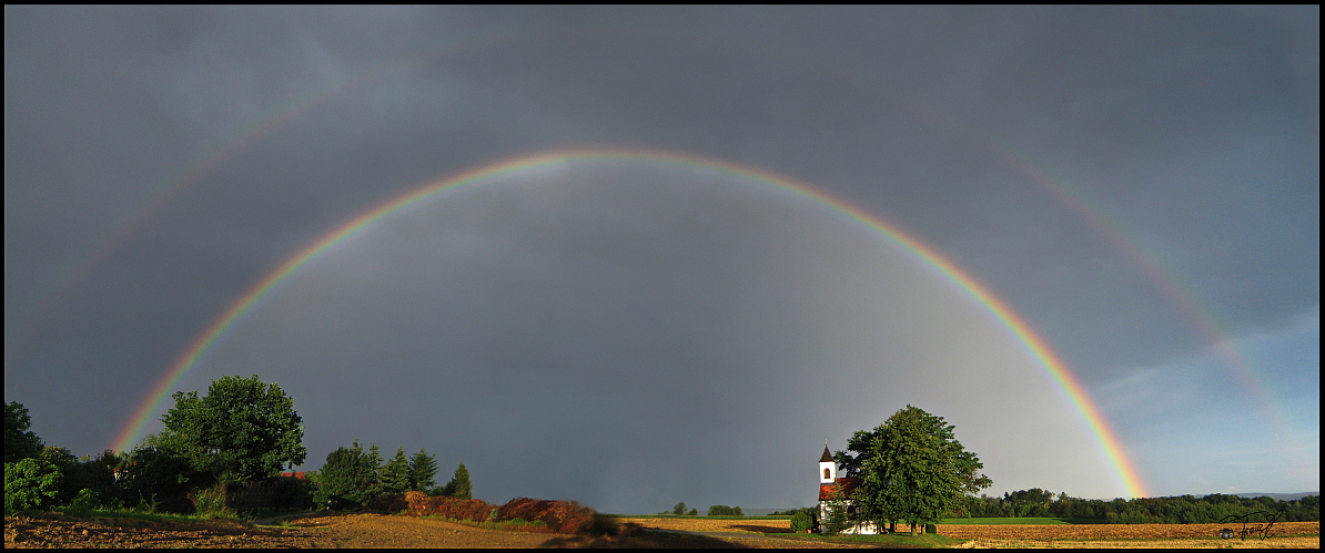 Regenbogen über Gstaudach