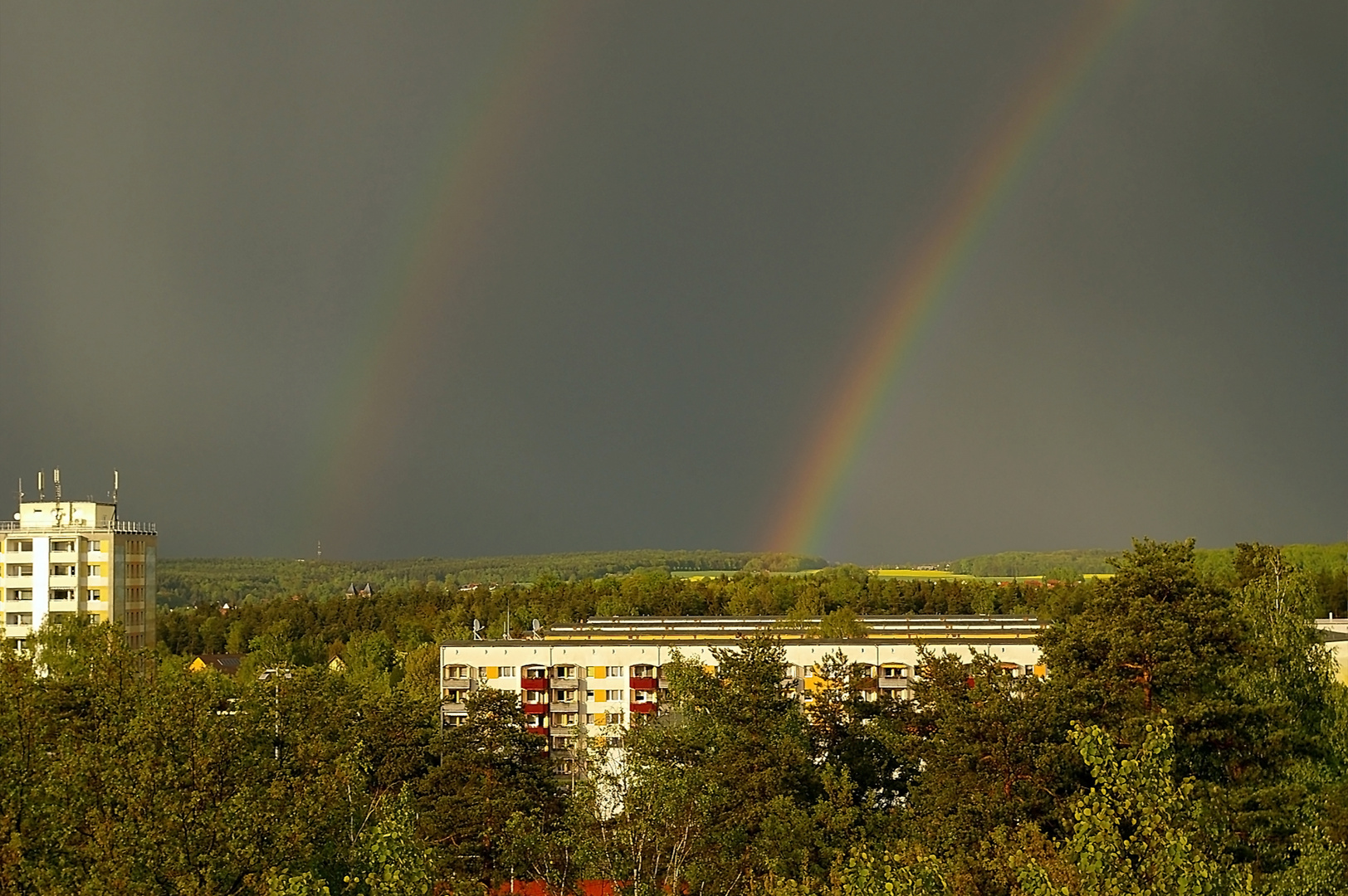 Regenbogen über Hermsdorf,