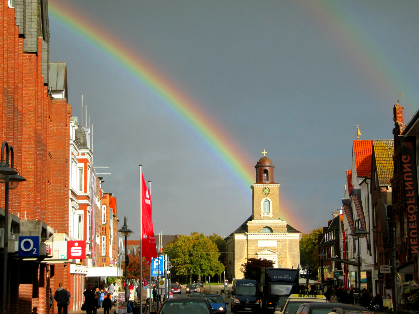 Regenbogen über Husum