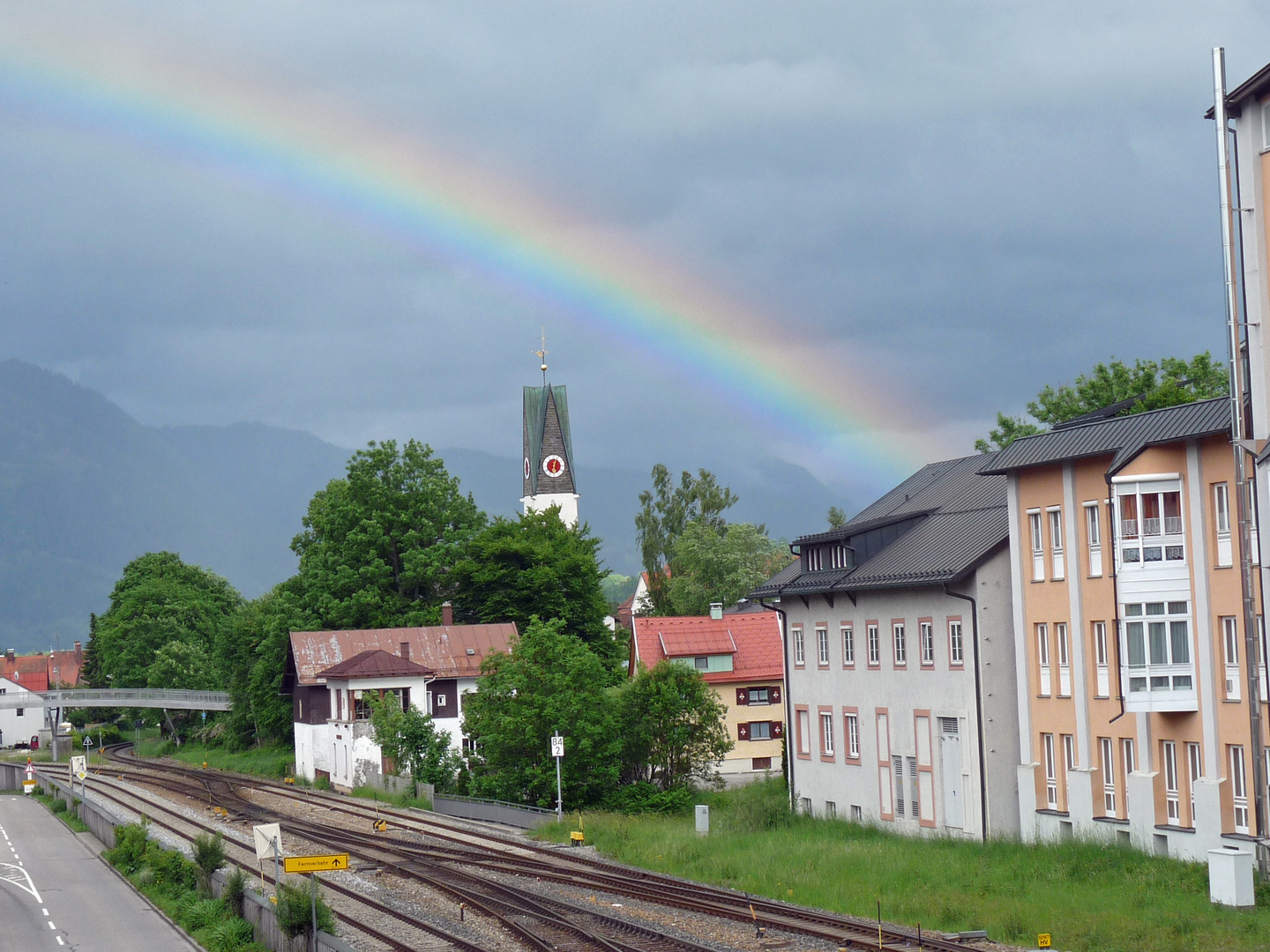 Regenbogen über Immenstadt