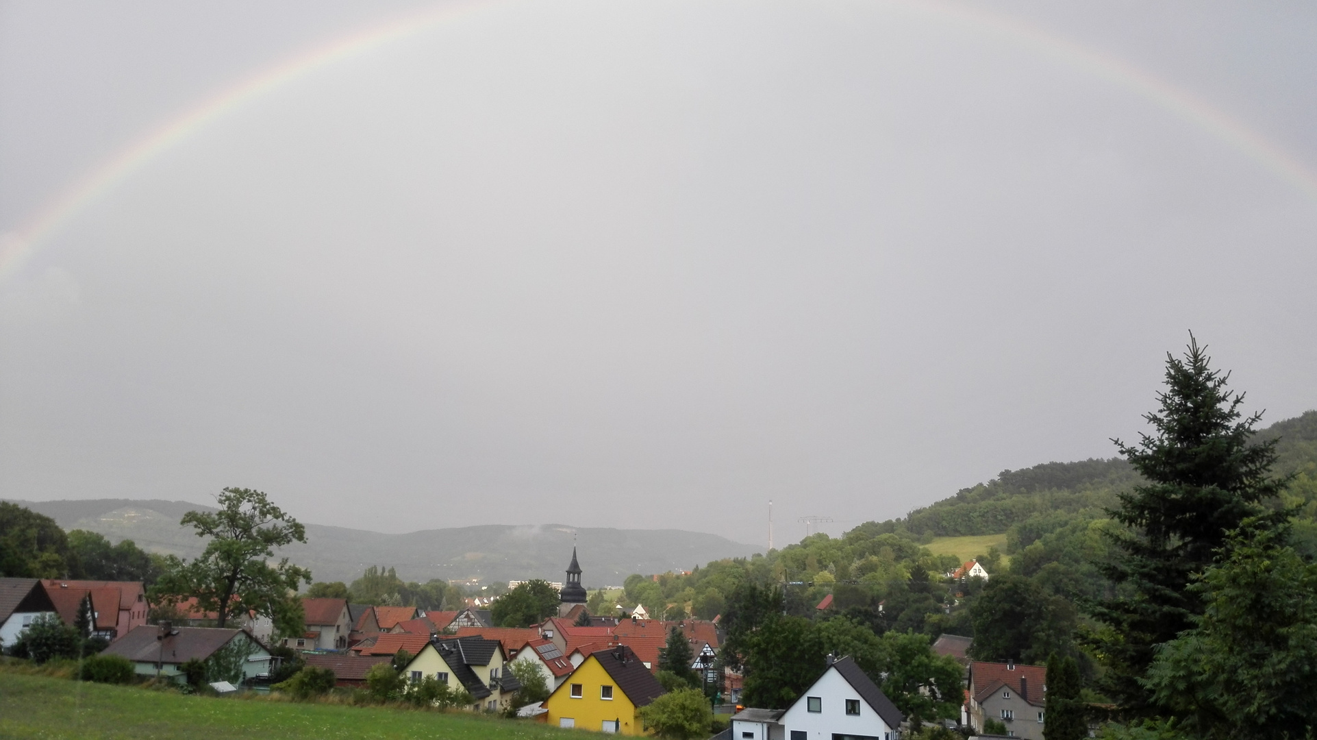 Regenbogen über Jena-Ammerbach