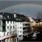 Regenbogen über Köln