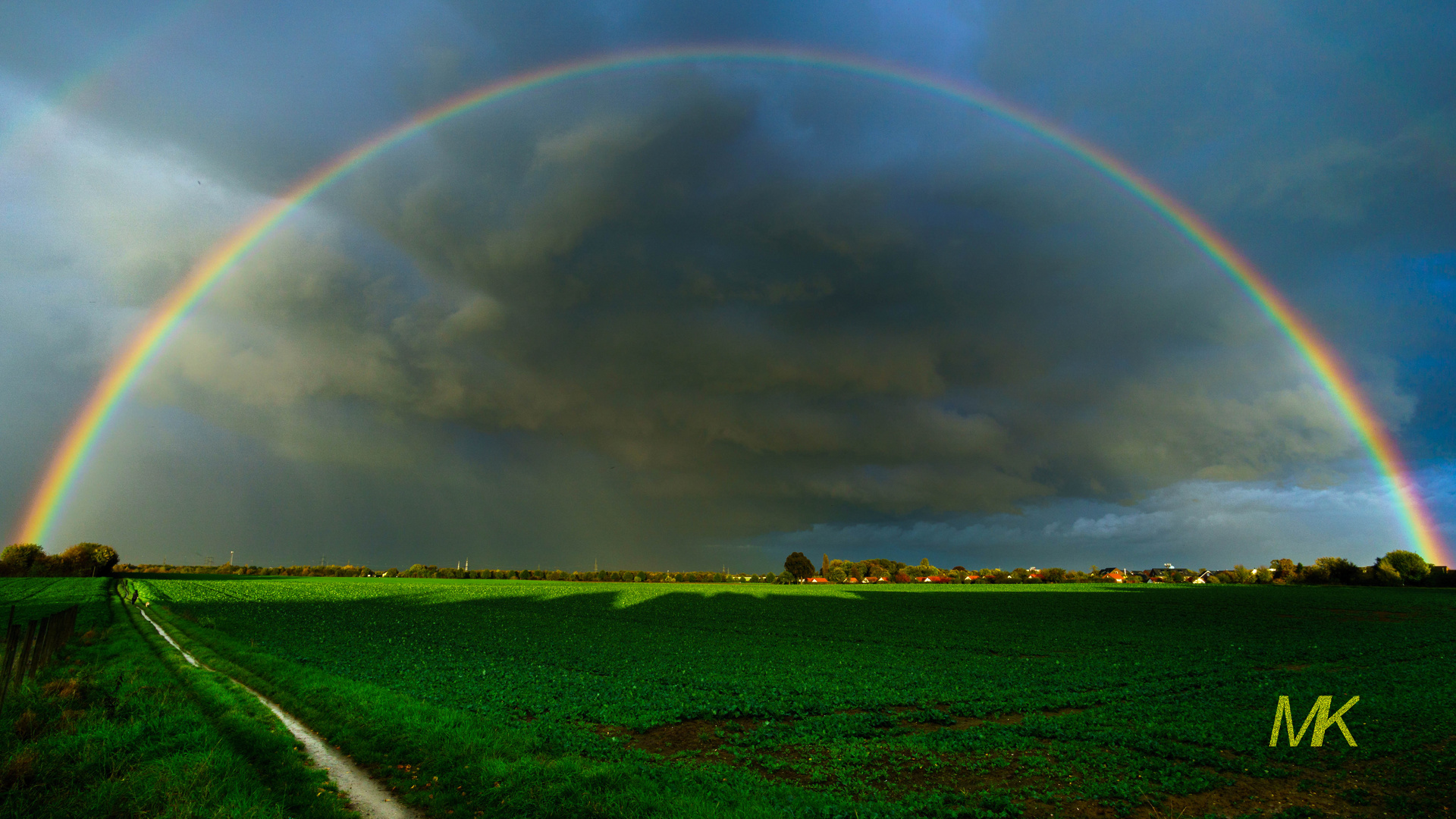 Regenbogen über Leverkusen Hitdorf