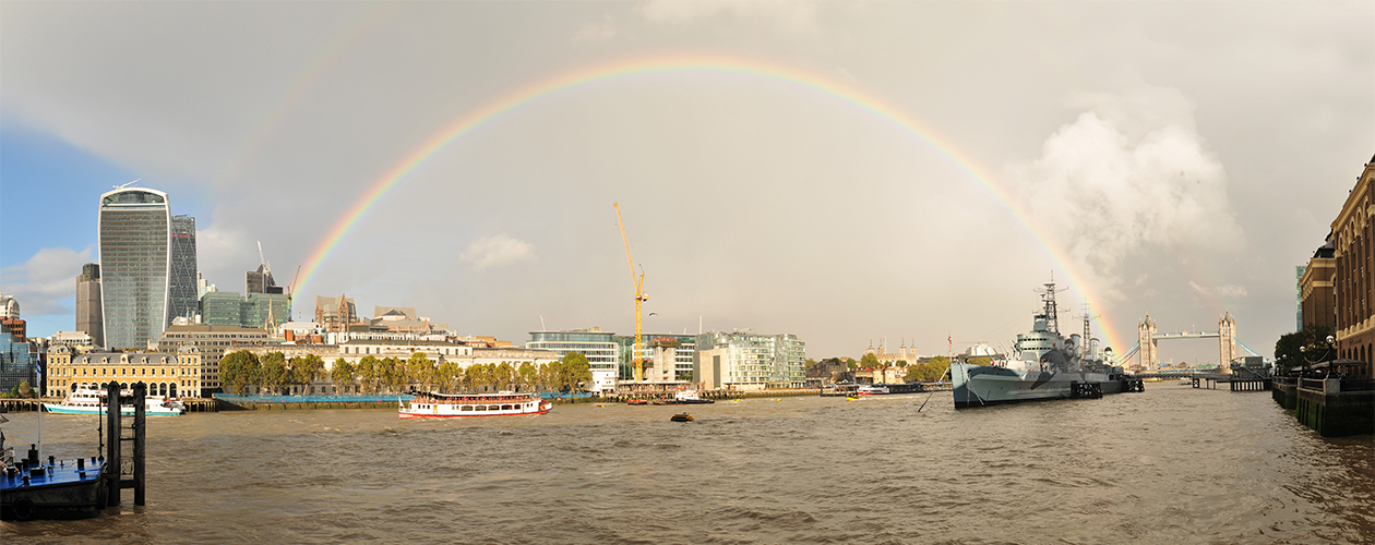 Regenbogen über London