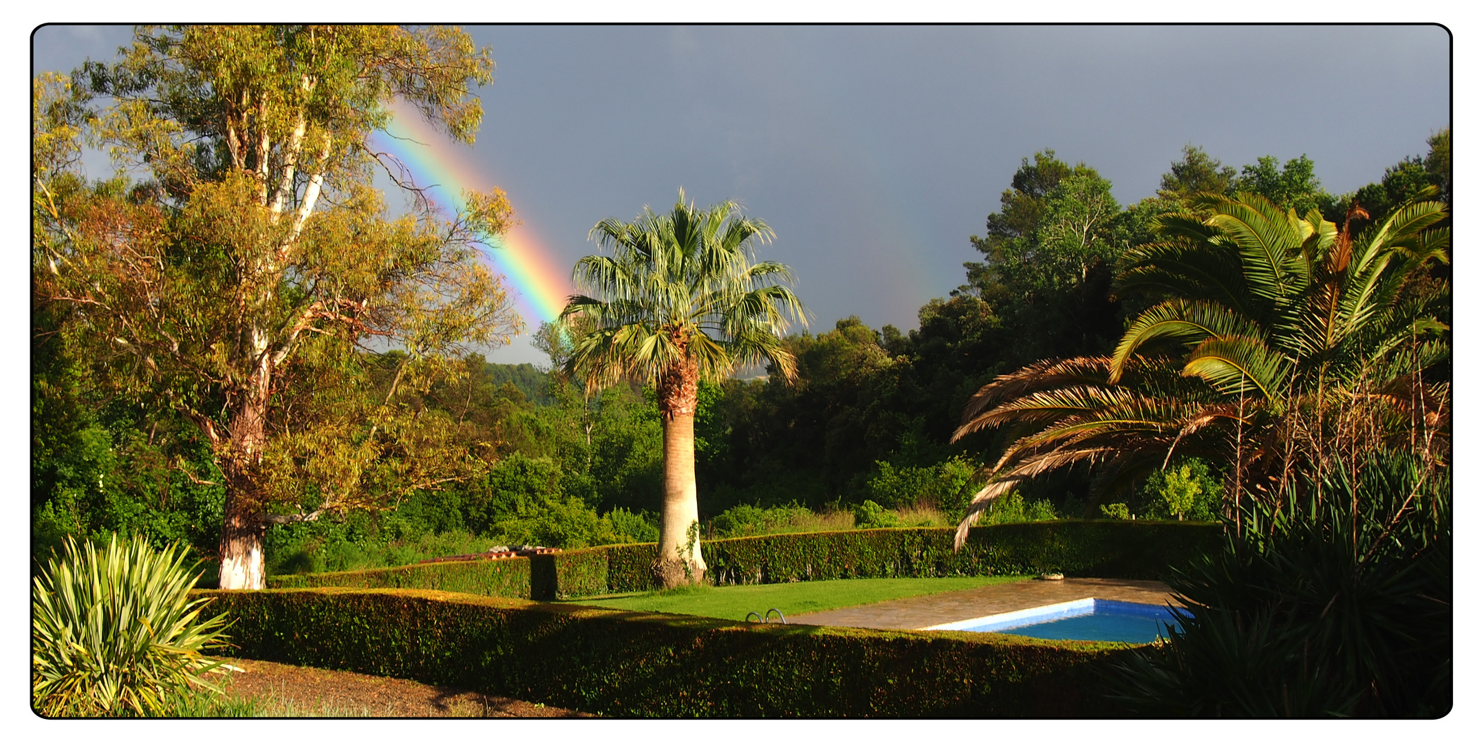 Regenbogen über Mas Armengol