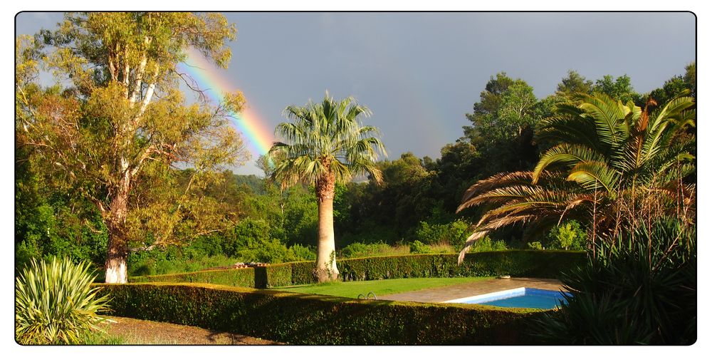 Regenbogen über Mas Armengol