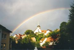 Regenbogen über meiner Heimatstadt