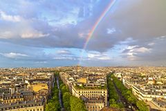 Regenbogen über Montmatre mit Sacre Coeur