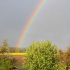 Regenbogen über Oberschwaben